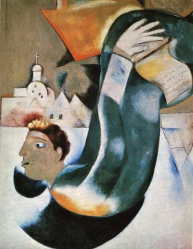El Santo Cochero contemporáneo Marc Chagall Pinturas al óleo